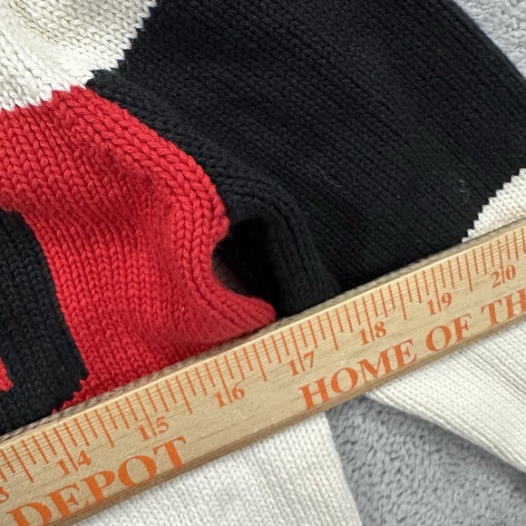 Polo Ralph Lauren Knit Sweater Youth L 12/14 White Pullover Stripe Preppy - Picture 7 of 8